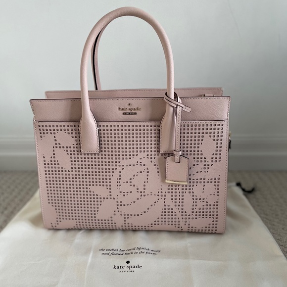 Kate Spade Cameron Street Perforated Candace Satchel Bag - Picture 1 of 5